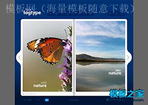 全flash翻书效果图片杂志网站模板（带后台）