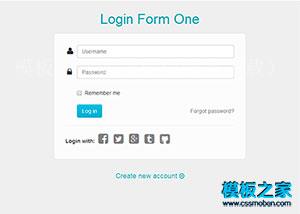 多款css3实用后台LOGIN登录框html模板（带后台）