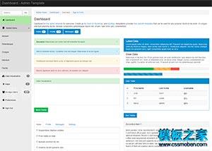 漂亮扁平化自适应bootstrap后台html模板（带后台）