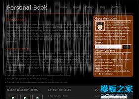 黑色简洁的个人博客css模板下载（带后台）