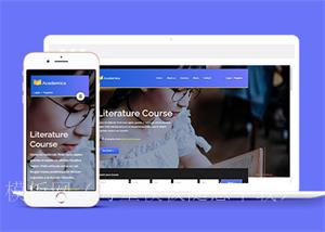 在线教育课堂HTML5网站模板（带后台）