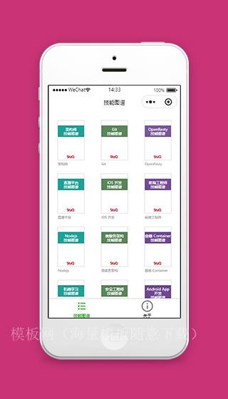 技能小程序技能图谱列表页面源码下载（带后台）