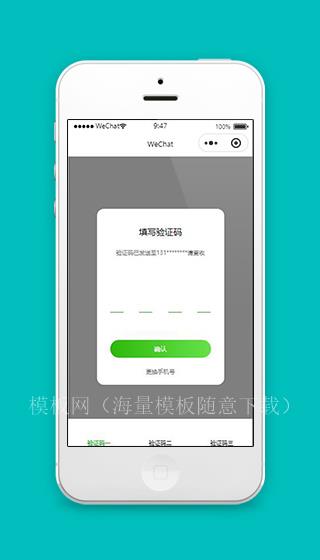 验证码小程序填写验证码页面源码下载（带后台）