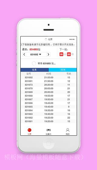 开奖信息展示中国福彩网微信彩票小程序源码（带后台）